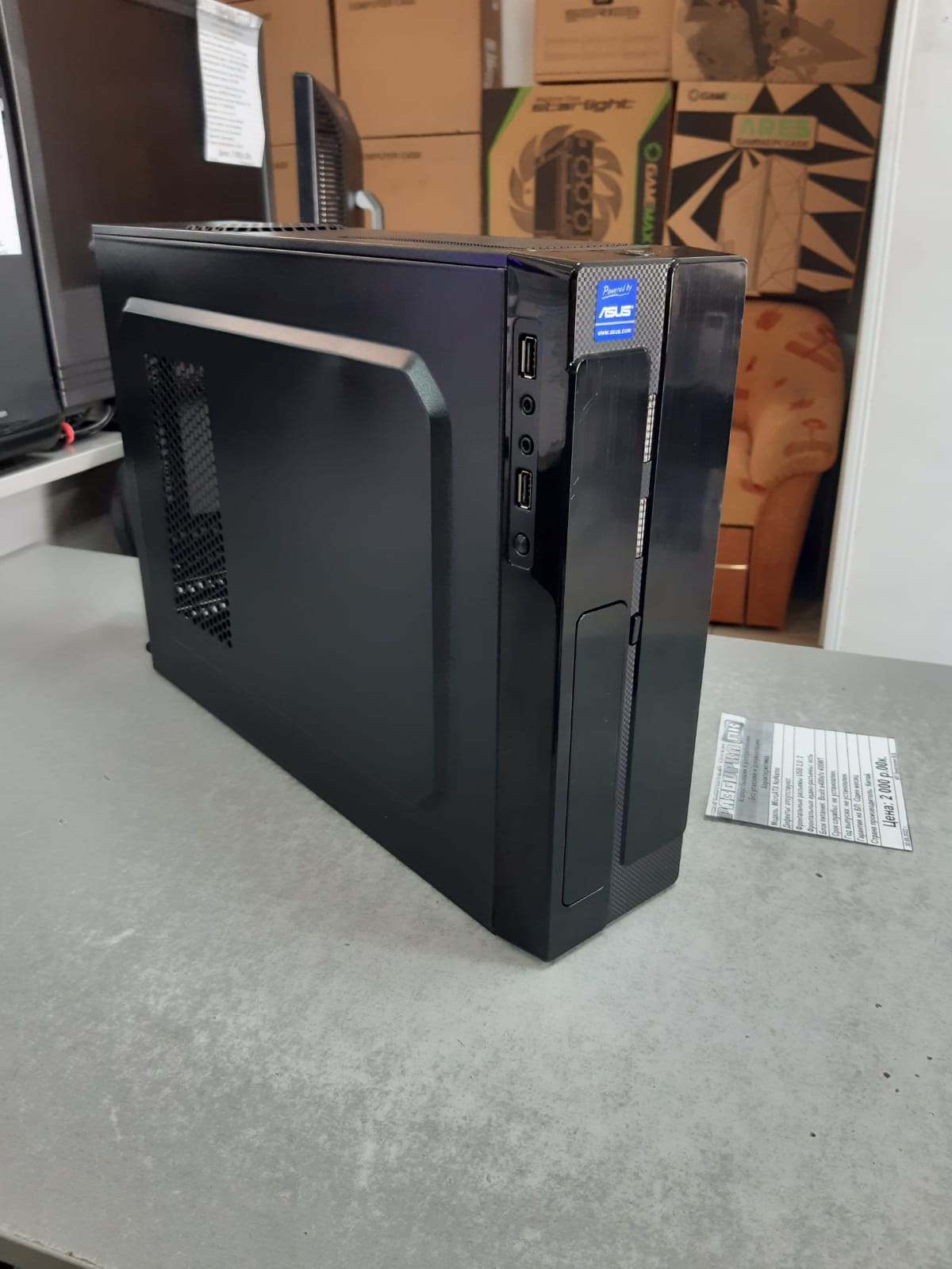 Корпус microATX с блоком питания Boxit 400WT