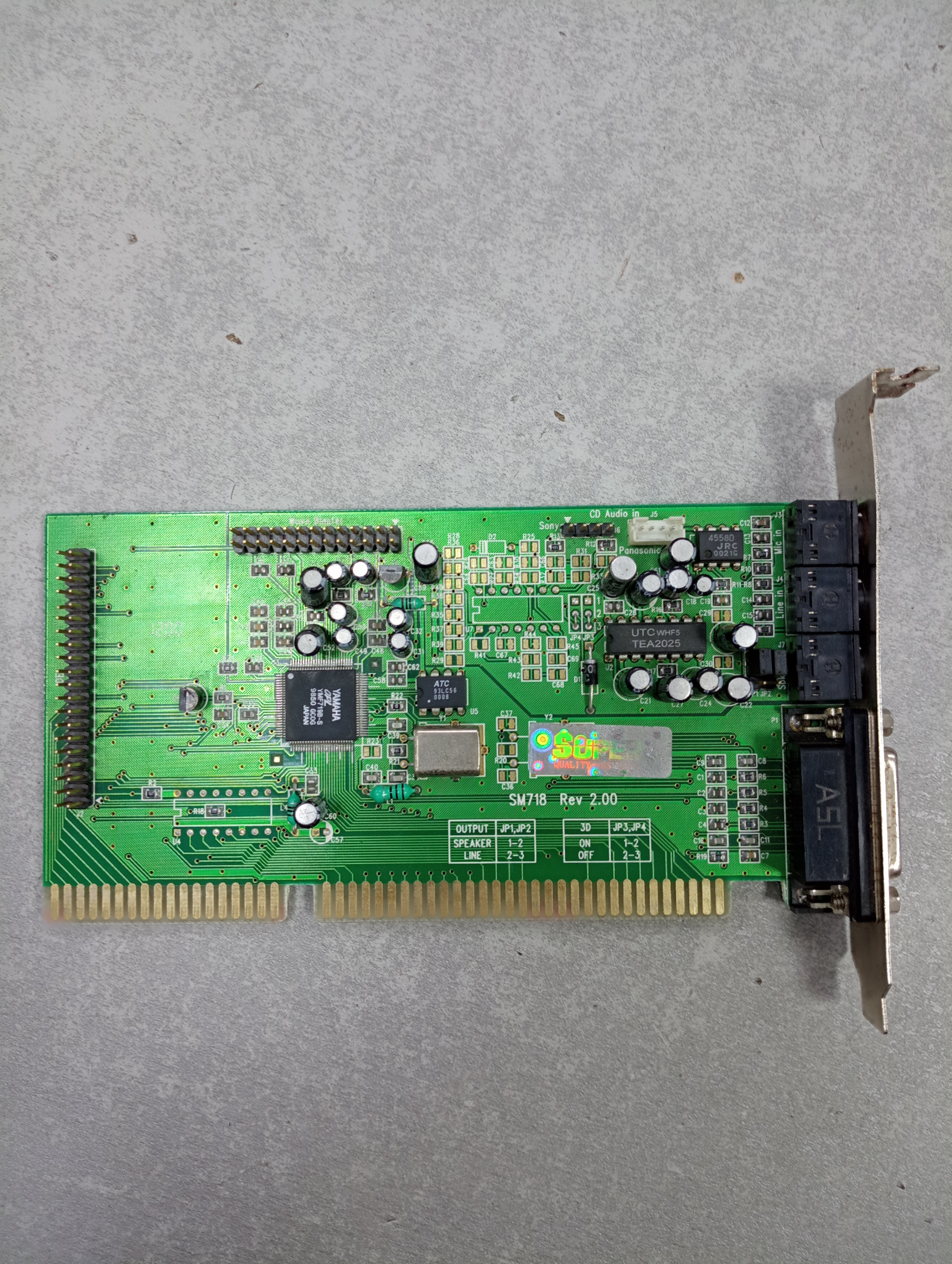 Видеокарта ISA 16bit yamaha OPL