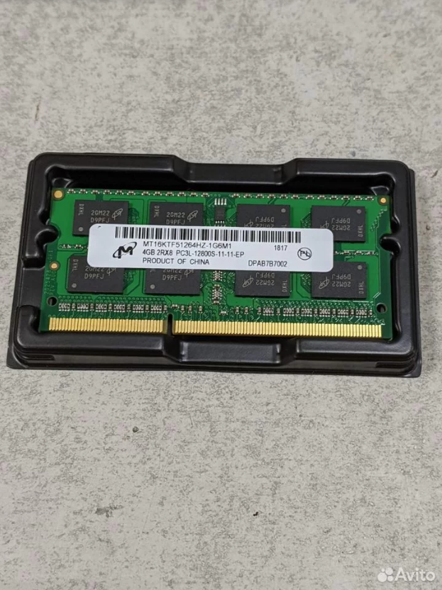 Оперативная память SO-dimm ddr3L 4 gb (1600Mhz)