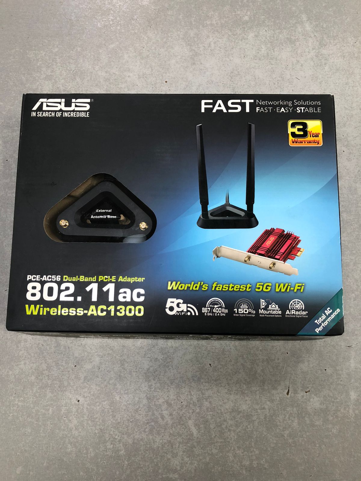 Контроллер PCI-Ex1 Wi-Fi ASUS PCE-AC56