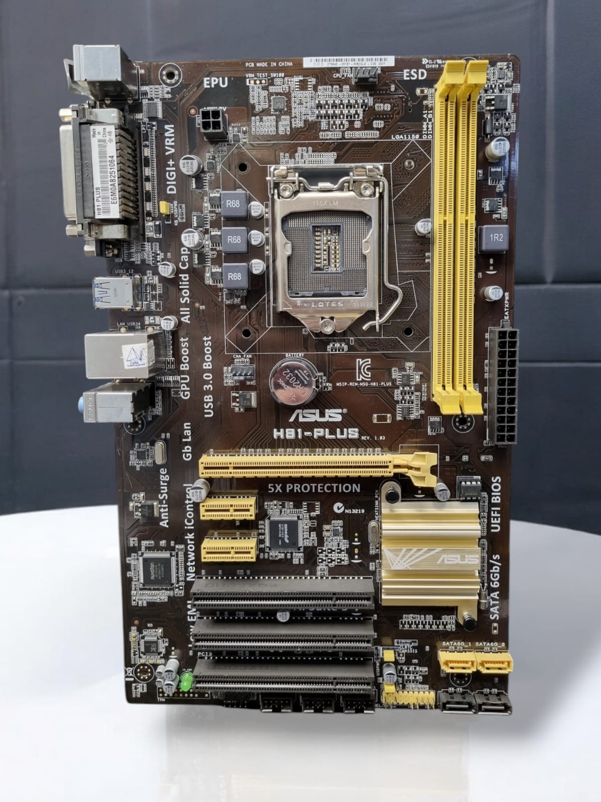 Материнская плата ATX S1150 asus H81-plus