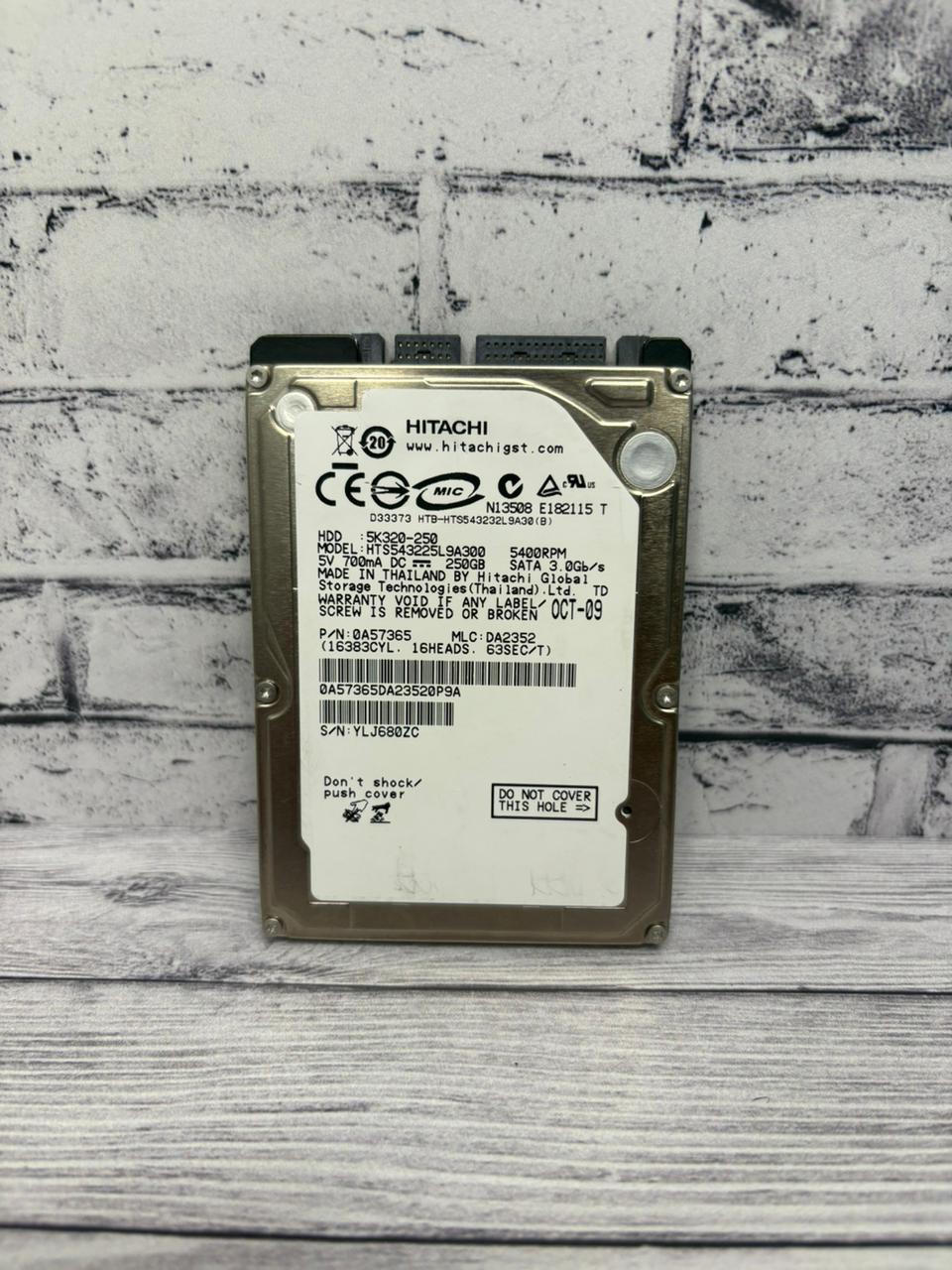 Жесткий диск для ноутбука 2,5'' HITACHI SATA 250GB