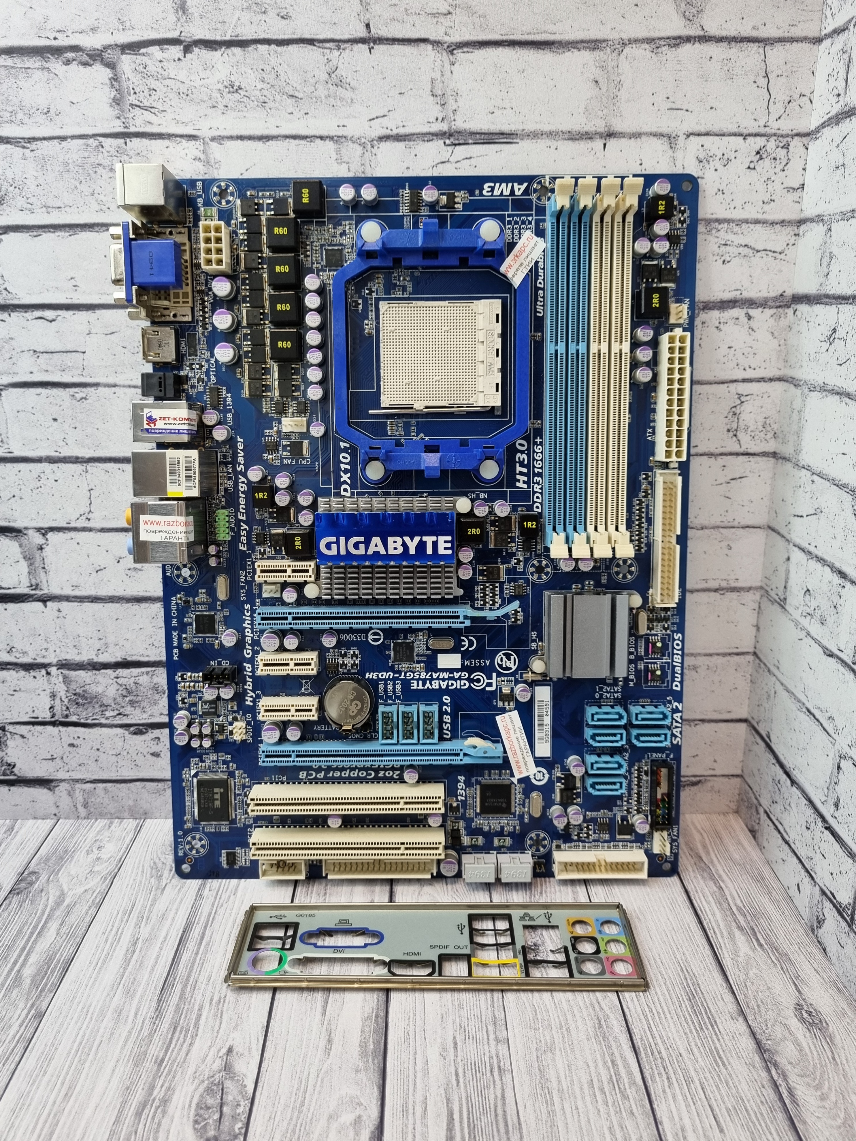 Материнская плата ATX SAM3 GIGABYTE GA-MA785GT-UD3H