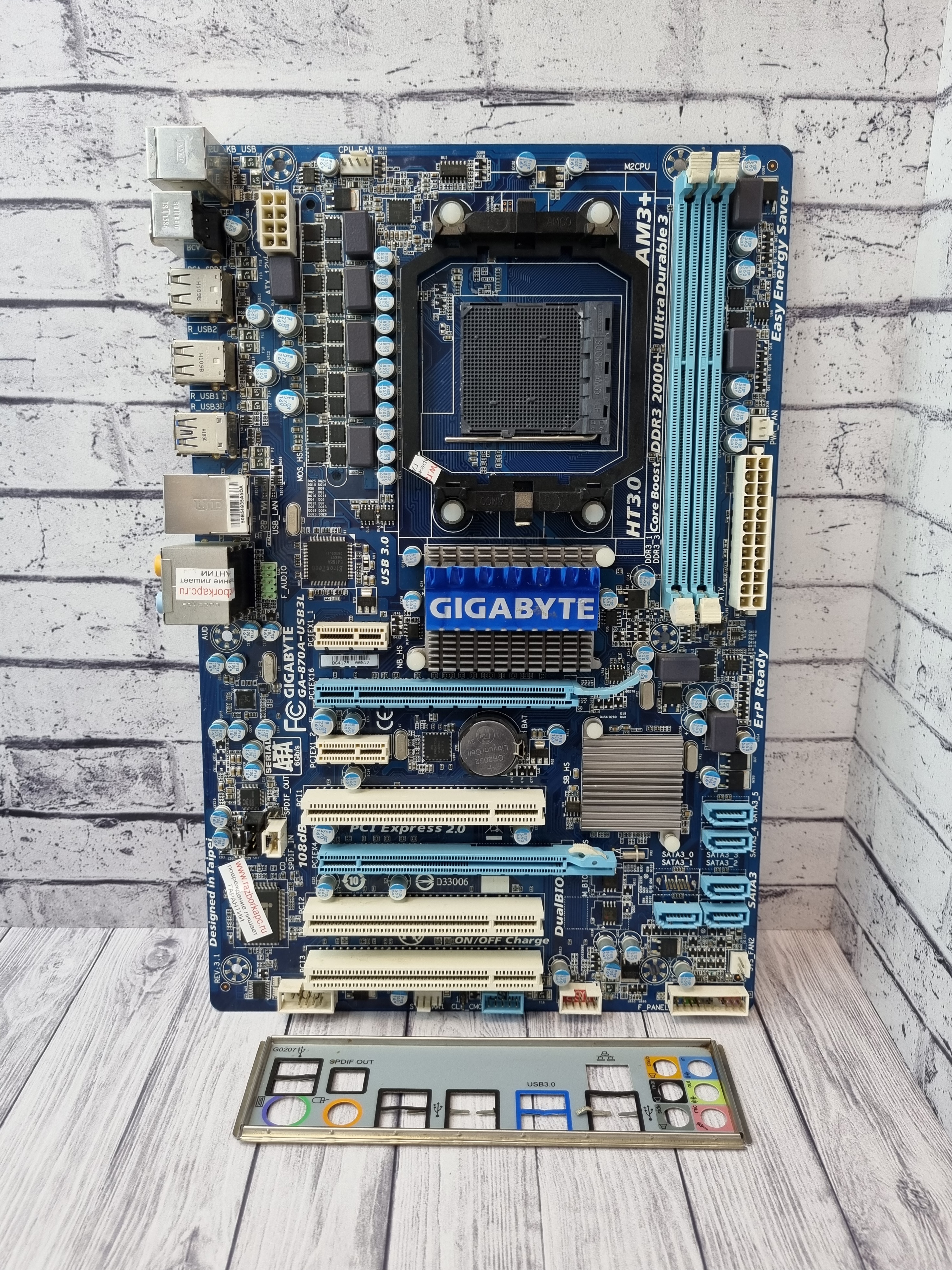 Материнская плата ATX SAM3+ Gigabyte GA-870A-USB3L Rev3.1