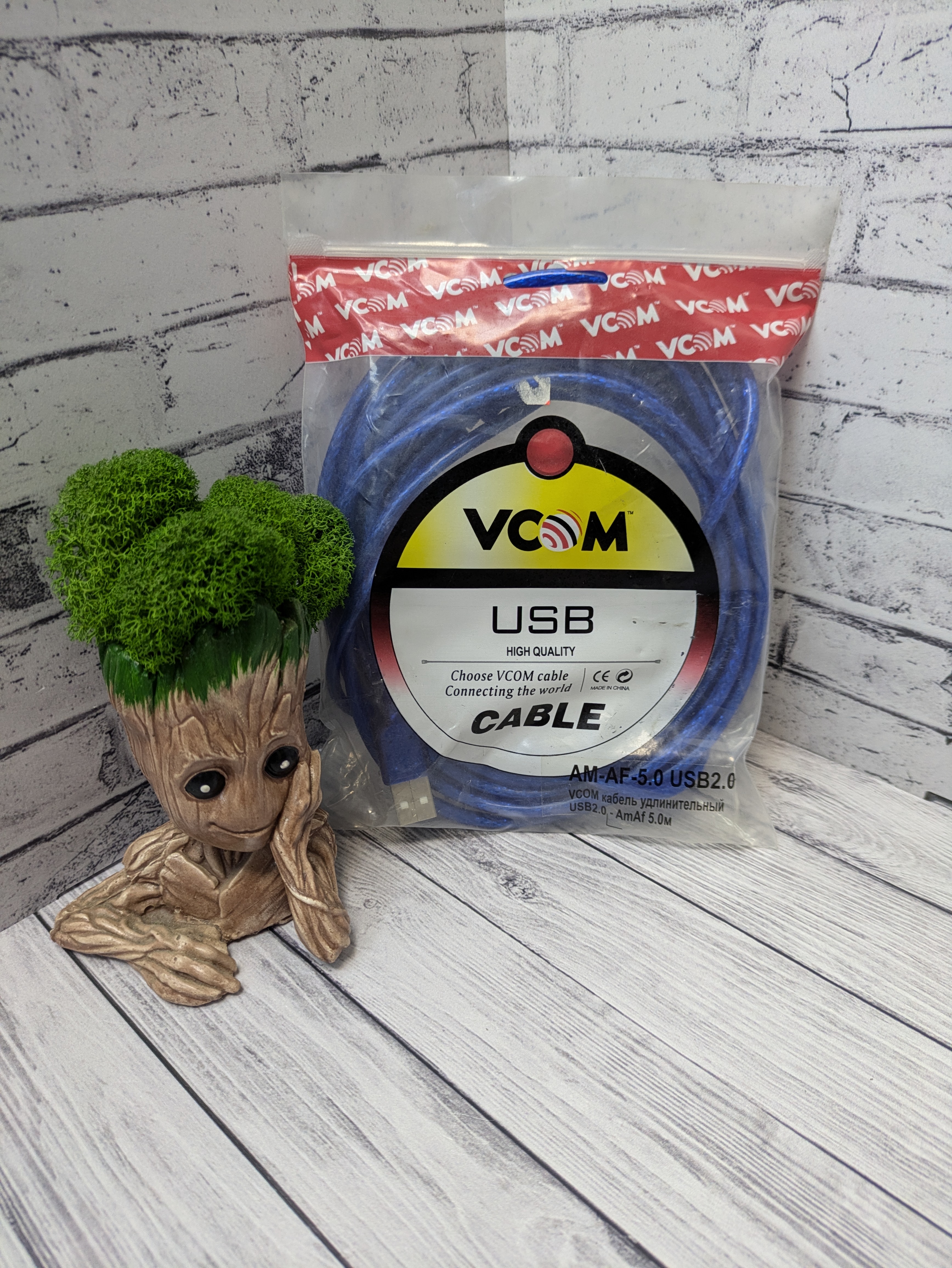 Кабель соединительно удлинительный USB 2.0 AM-AF v